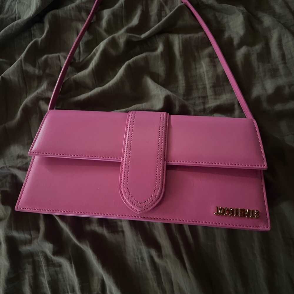 Jacquemus Fuchsia Leather Crossbody Bag